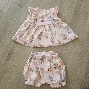 Disney baby Minnie set 3-6m ruffle